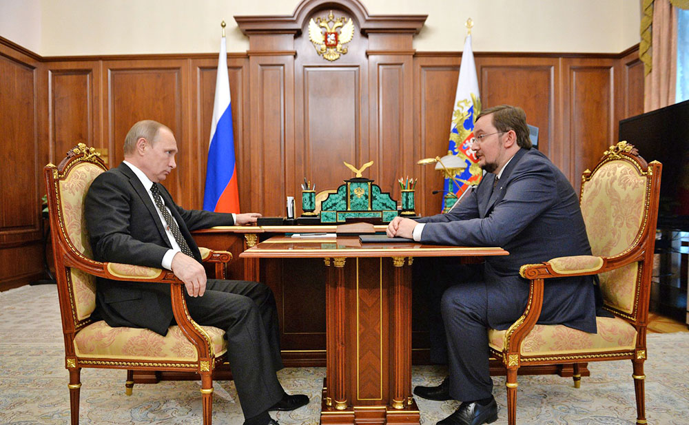 Владимир Путин провел встречу с председателем «Деловой России» Алексеем Репиком